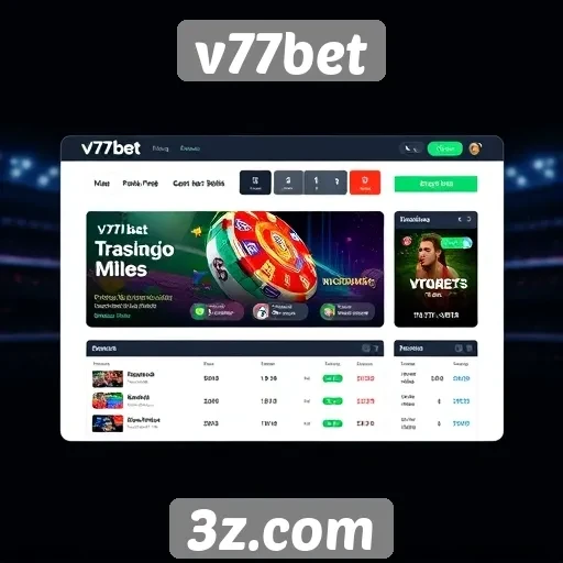 interface intuitiva do v77bet facilita navegação e uso